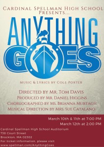 Anything Goes at Cardinal Spellman in Brockton MA