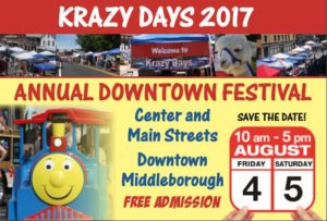 Middleboro Krazy Days  & Touch a Truck 2017