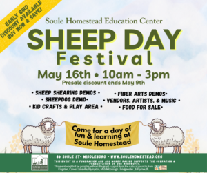 Sheep Day Festival at Soule Homestead in Middleboro 2026