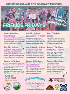 Free Friends Fridays Summer Concert Series at Ruth Gordon Amphitheater in Quincy, MA (2026)