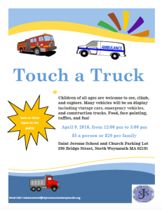 Saint Jermone's School Touch a Truck 2016 in Weymouth MA