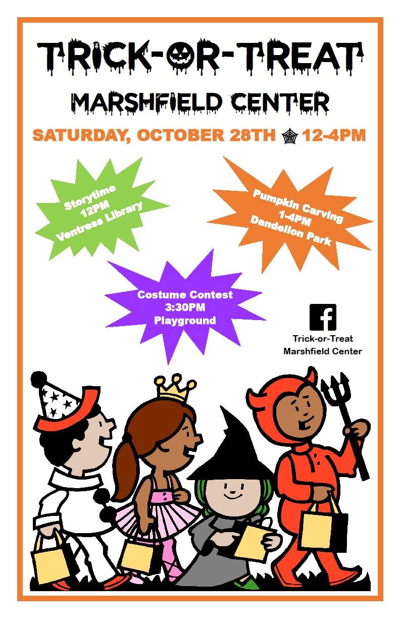 Marshfield Center Halloween Trick or Treat Day 2017 365 things to do