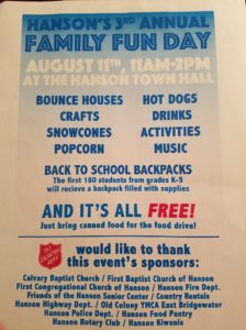 Hanson Family Fun Day 2018 