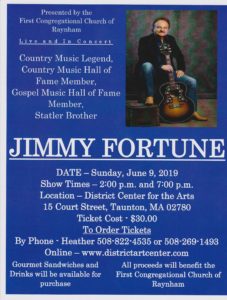 Country Music Legand Jimmy Fortune Concert 2019 in Taunton MA 