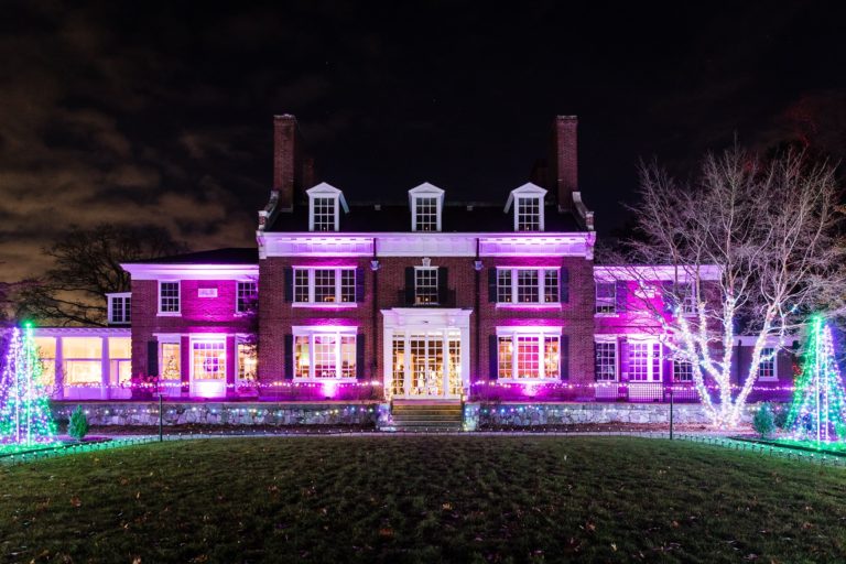 Winterlights Display at Eleanor Cabot Bradley Estate in Canton MA 2023