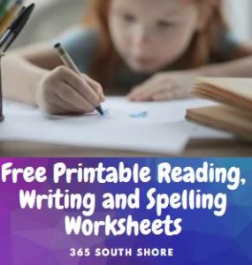 Free Printable Reading, Writing and Spelling WorkSheets by Grade - 365 ...