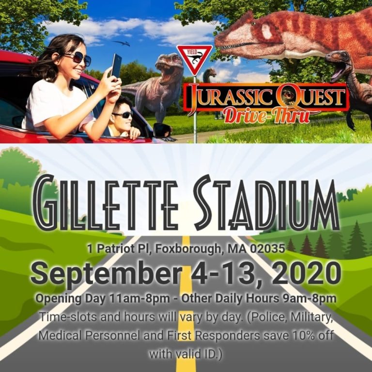 gillette stadium dinosaur quest