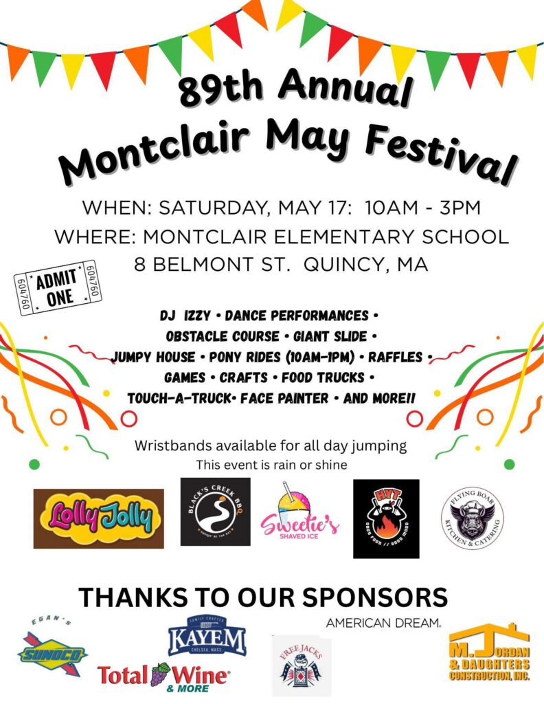 Montclair May Festival 2025 in Quincy MA