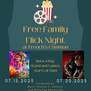 Free Outdoor Movies in Braintree 2023