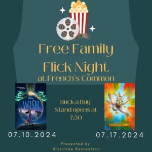 Free Outdoor Movies in Braintree 2024