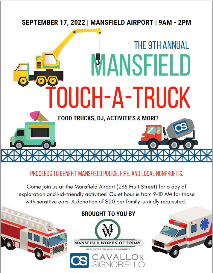 Mansfield Airport Touch a Truck 2022 365 things to do in South Shore MA