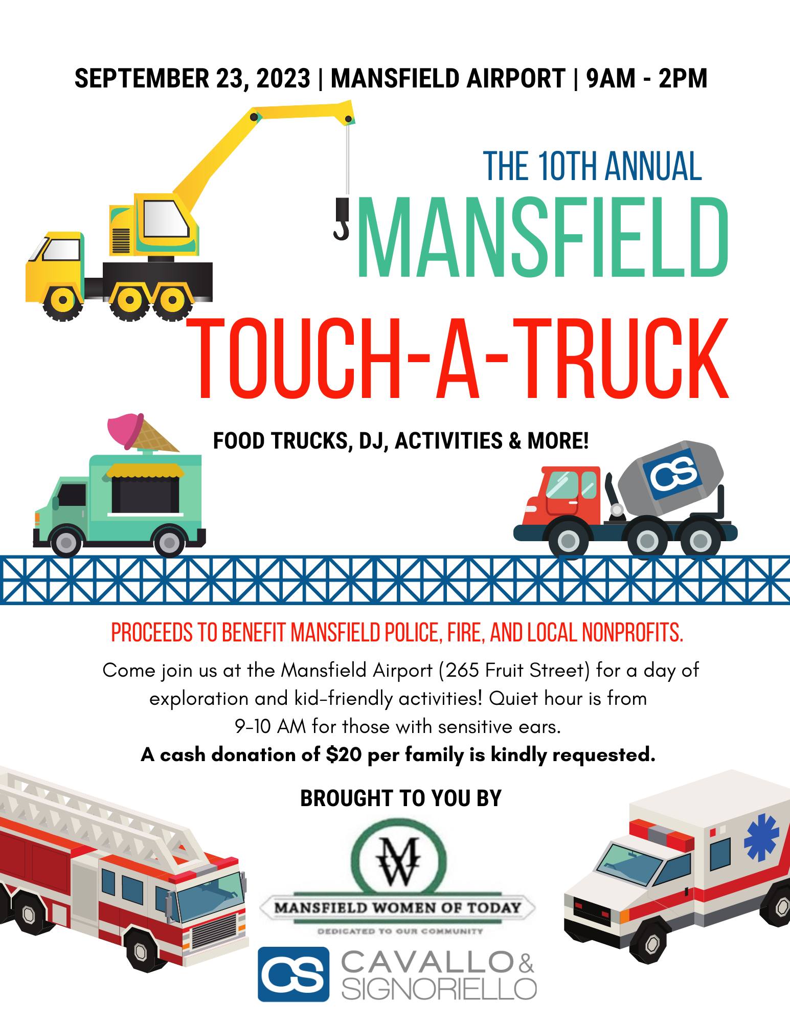 Mansfield Airport Touch a Truck 2023 365 things to do in South Shore MA