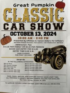 Great Pumpkin Classic Car Show 2024 in Whitman Hanson MA