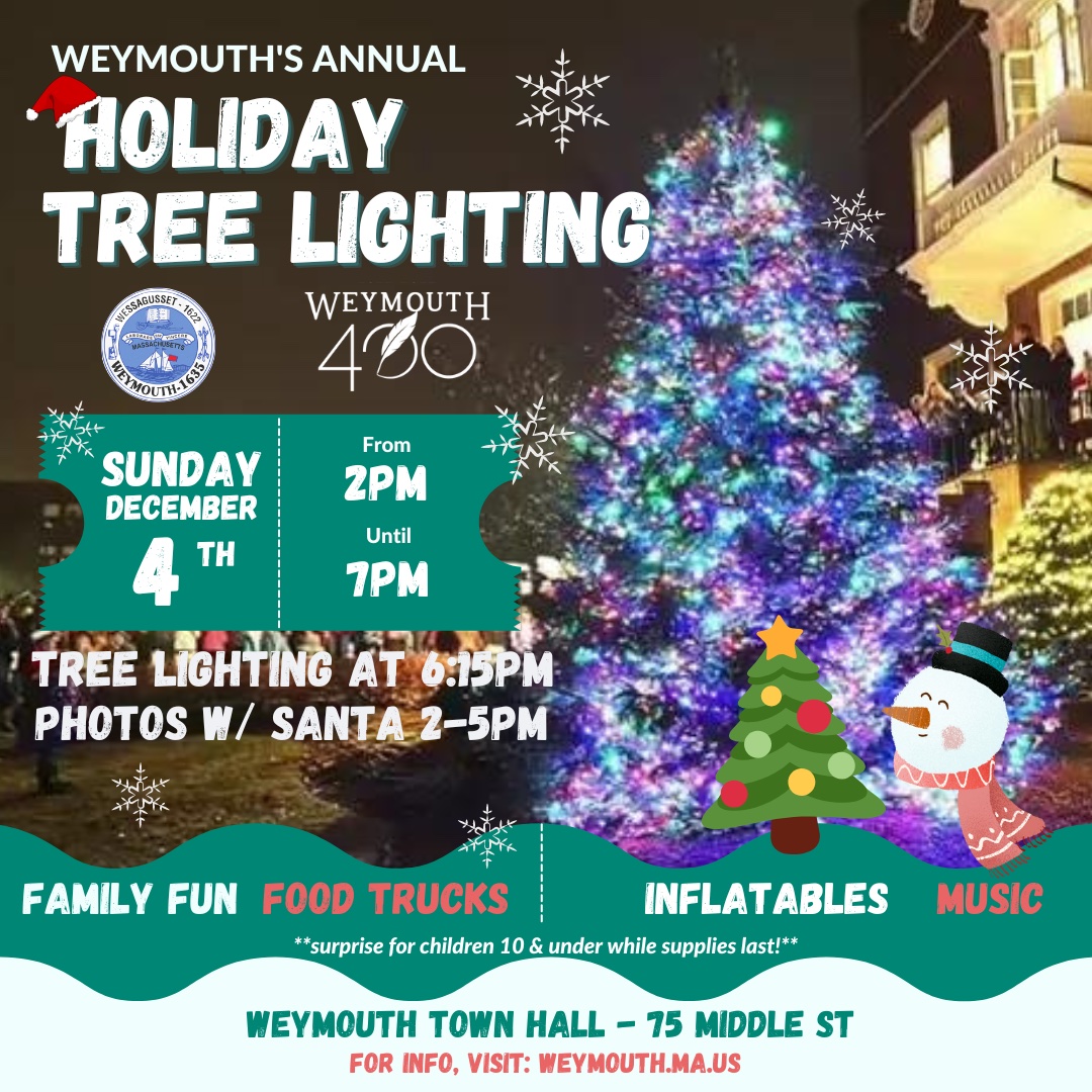 Weymouth Christmas Tree Lighting & Holiday Fun 2022 365 things to do