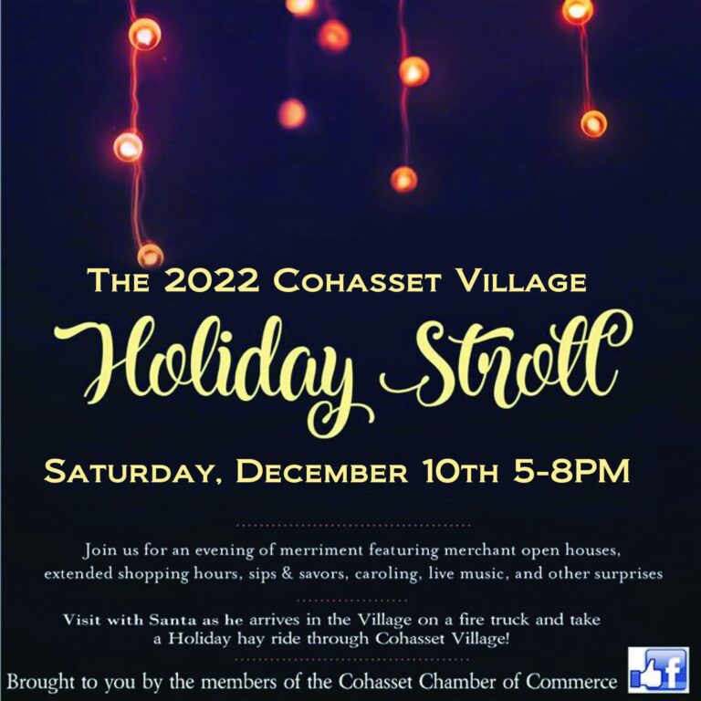 Cohasset Village Holiday Stroll 2022 365 things to do in South Shore MA