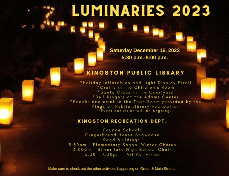 Kingston Luminary Festivities 2023 365 things to do in South Shore MA