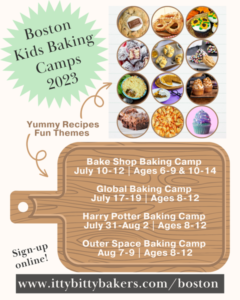 Itty bity Boston Kids Baking Camp 2023