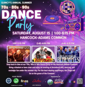Quincy Flashback Dance Party Concert 2026